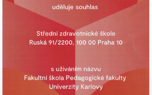 SZŠ Praha 10  fakultní školou